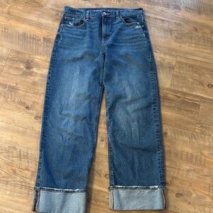 American Eagle Outfitters Blue Straight Leg Denim Jeans